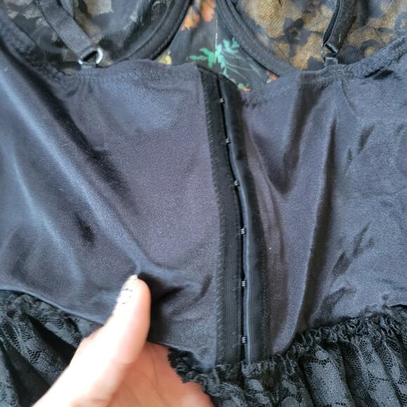 Lace Panel Plus Size Bustier Sz 42, 44 - Picture 14 of 14